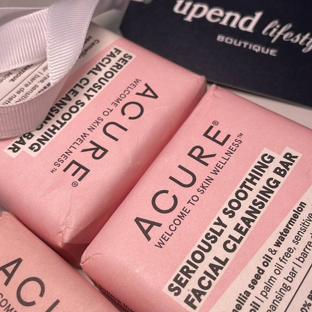 SOLD** NEW ACURE Seriously Soothing Facial Cleansing Bar. 100% Vegan